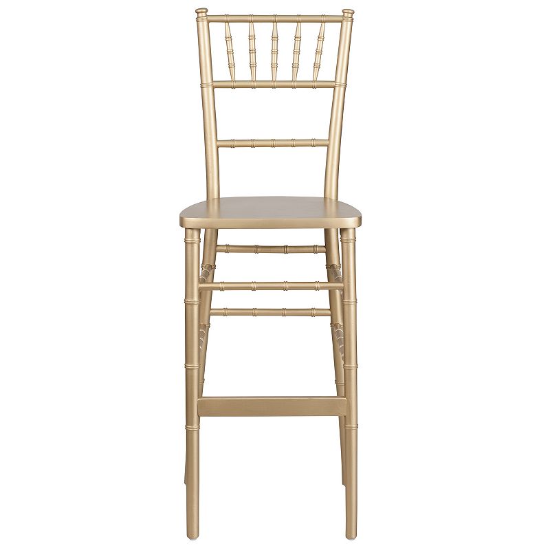 Emma and Oliver Gold Wood Chiavari Barstool Party and Event Rental