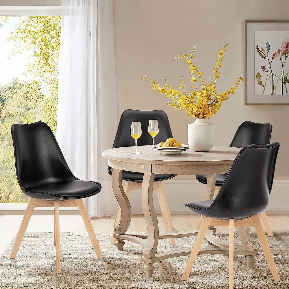 Dining Chairs Set of 4 Mid Century Modern Dinning Chairs