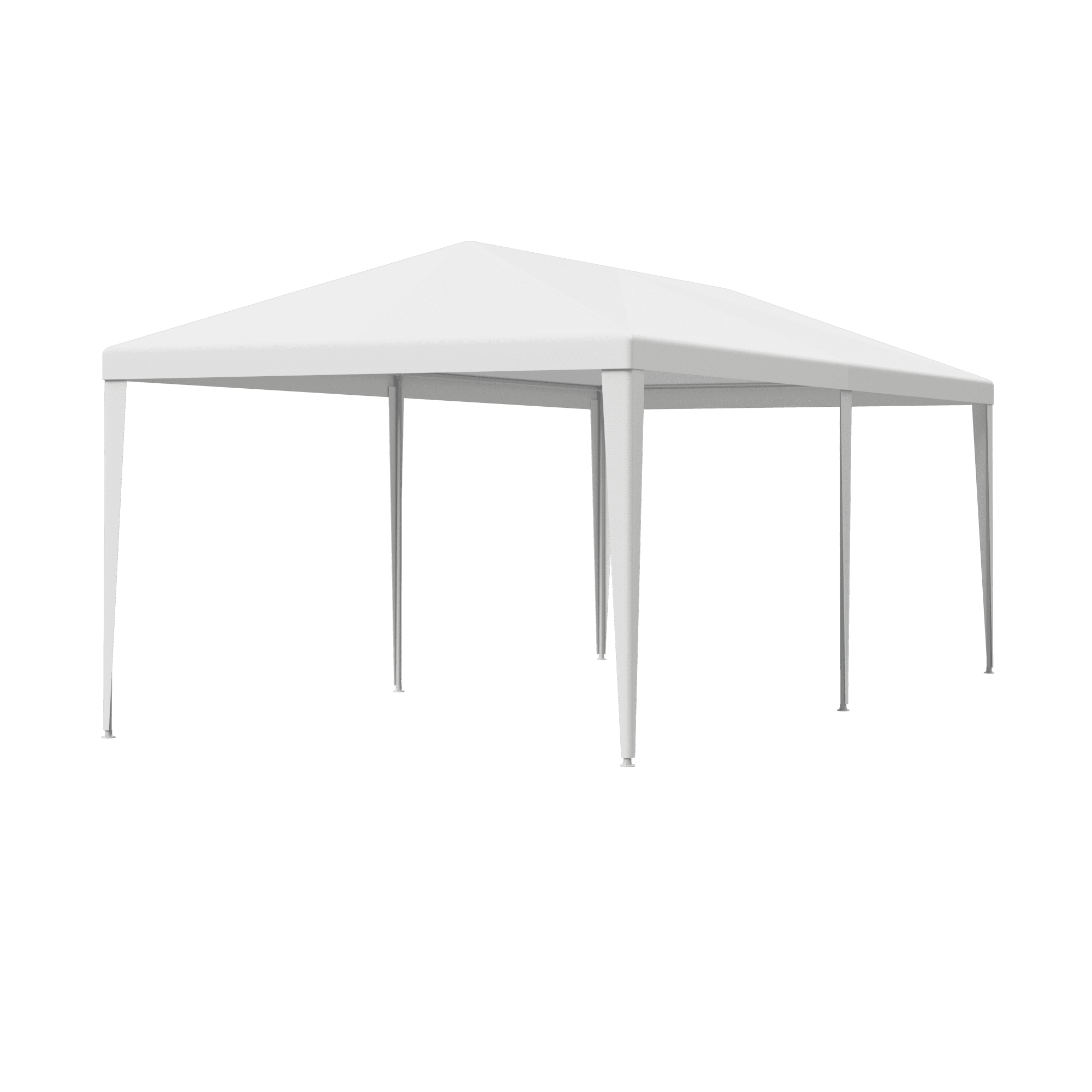 ZENY Outdoor Wedding Party Tent Gazebo Canopy White 4 Walls W/Windows + 2 Solid Walls 10 x 20'