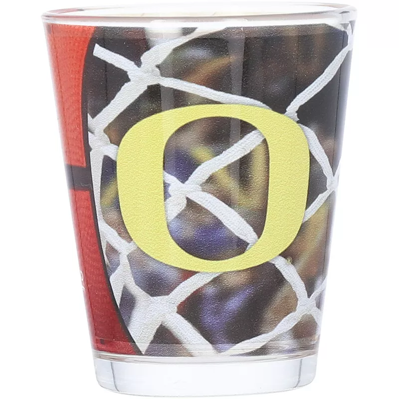 Oregon Ducks 2oz. Basketball Collector Shot Glass