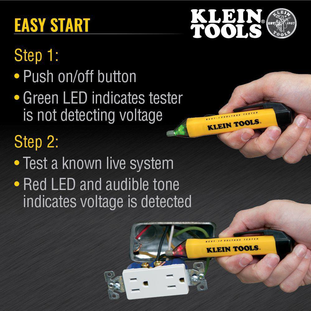 Klein Tools Non Contact Voltage Tester Pen 50-1000V AC NCVT1PR