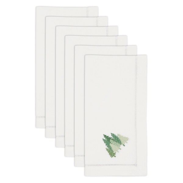 Pine Forest Embroidered Napkin (Set of 6)