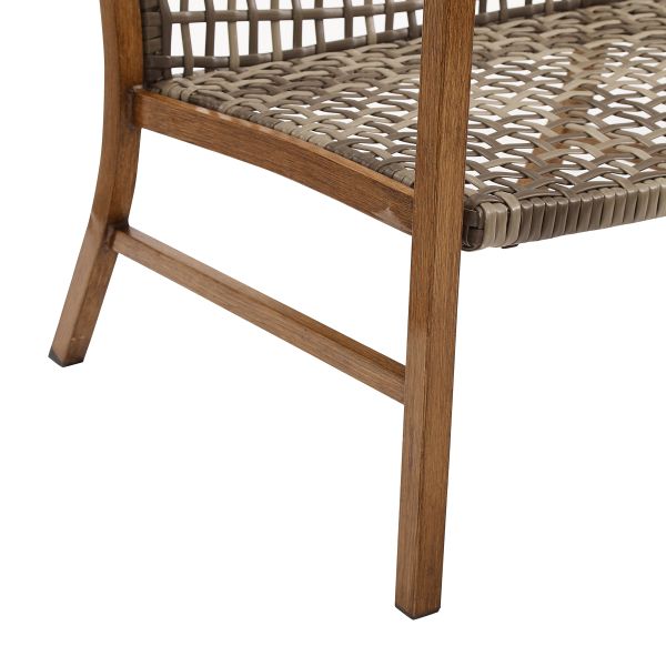 Ridley 2Pc Outdoor Wicker And Metal Armchair Set