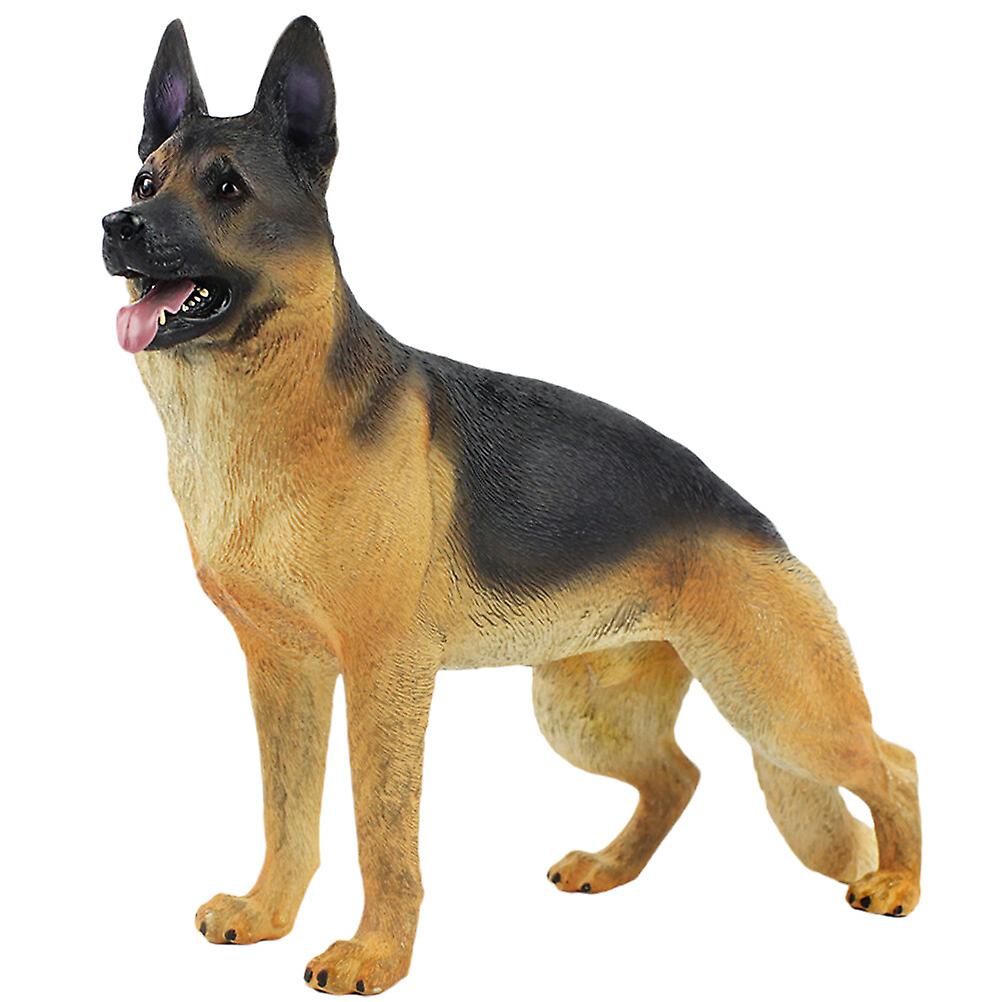 Dog Figurine Realistic Animal Model Lifelike Shepherd Dog Statue Shepherd Dog Model