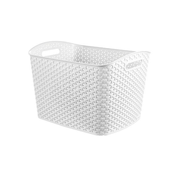 Y weave Xl Curved Decorative Storage Basket