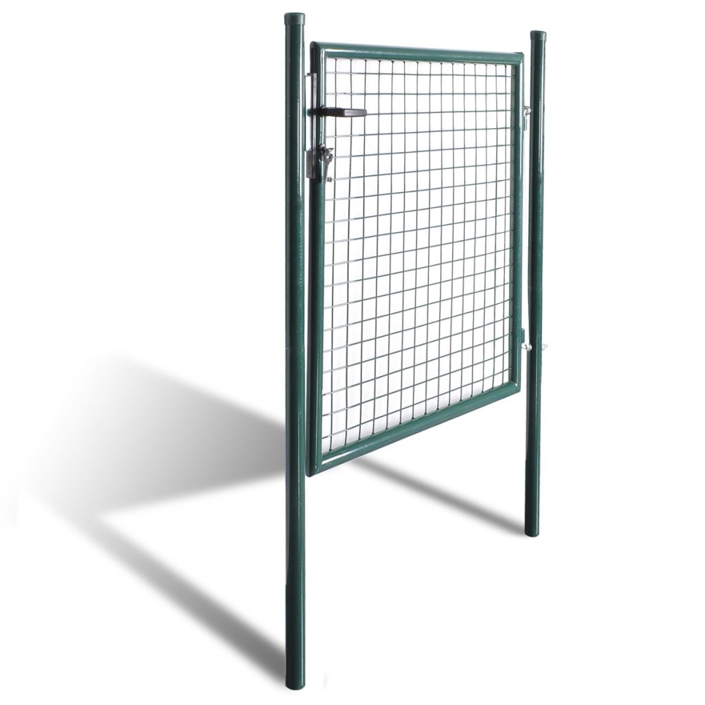 walmeck Single Door Fence Gate Powder-Coated Steel