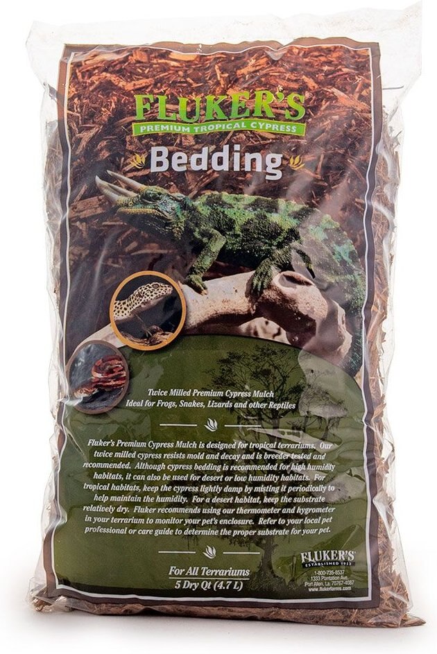 Fluker's Premium Tropical Cypress Reptile Bedding， 10-qt bag