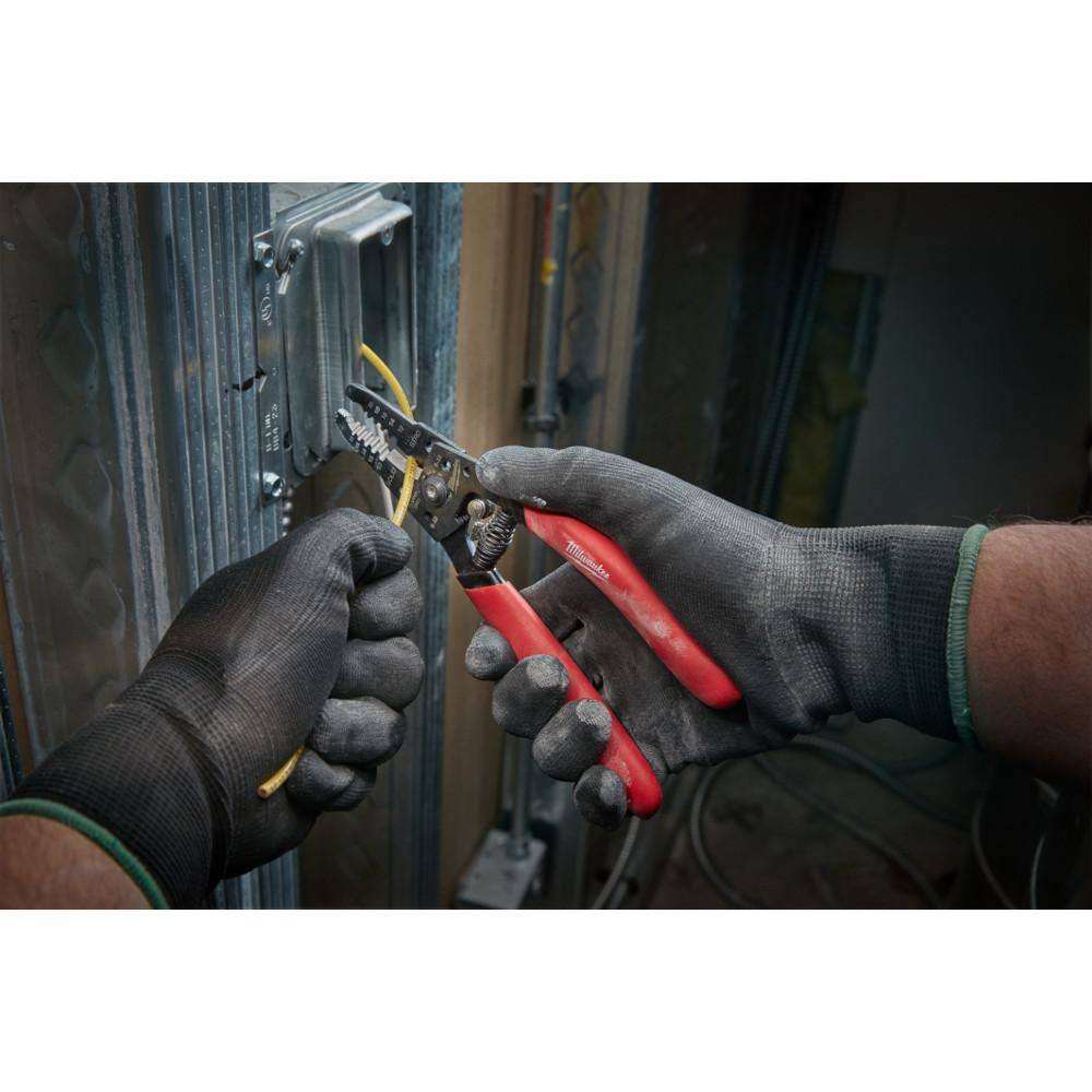 MW 7.75 in. Combination Electricians 6-in-1 Wire Strippers Pliers with Wire Strippers (2-Piece) 48-22-3079-48-22-6109