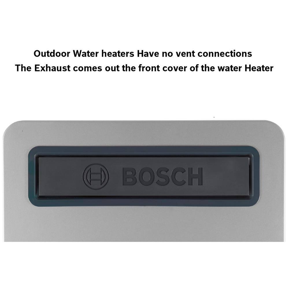 Bosch Greentherm T9800 SEO 199 - 11.2 GPM Residential Natural Gas or Liquid Propane Outdoor Gas Tankless Water Heater 7736503727