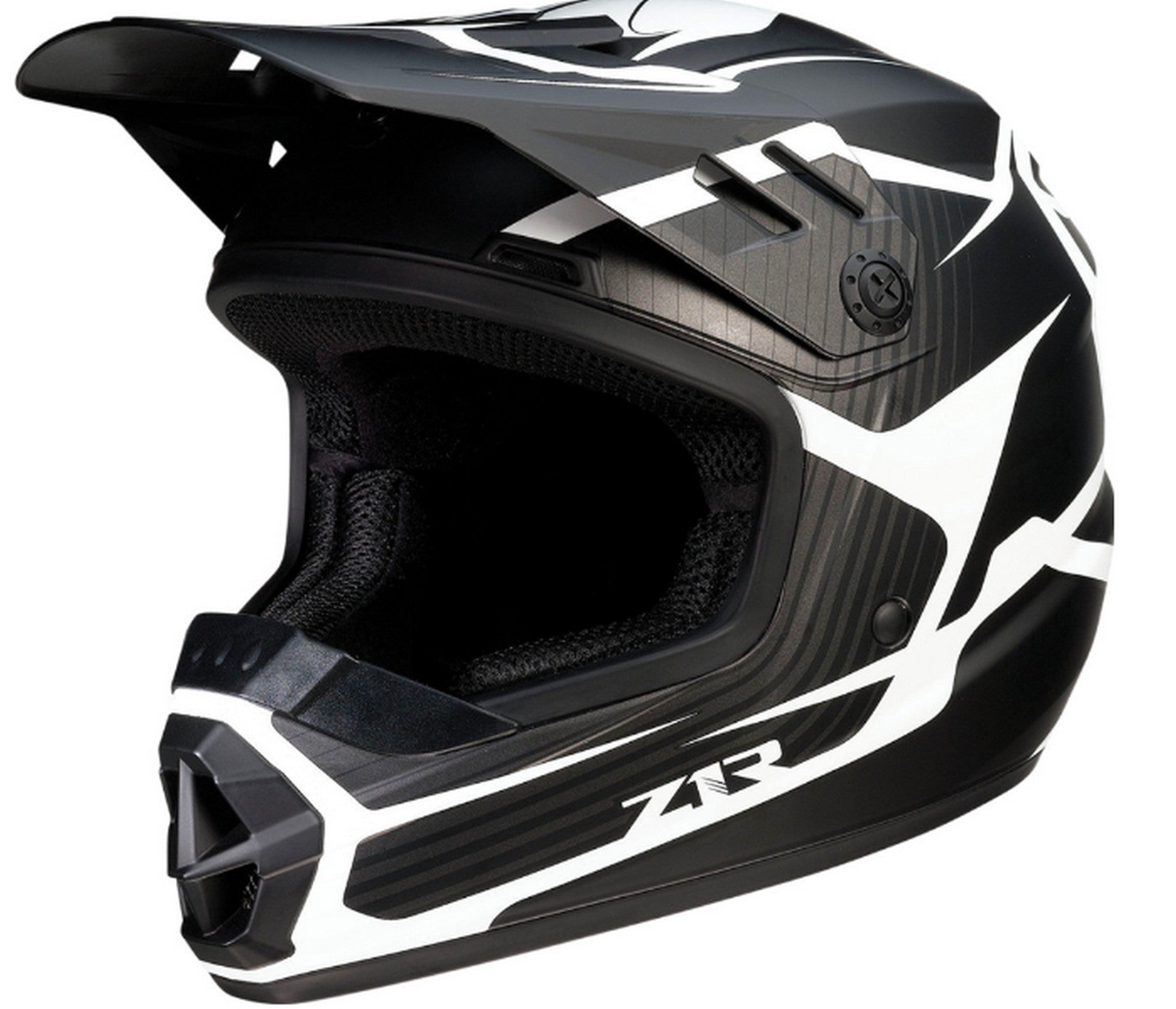 Z1R Rise Flame Youth MX Offroad Helmet Black SM