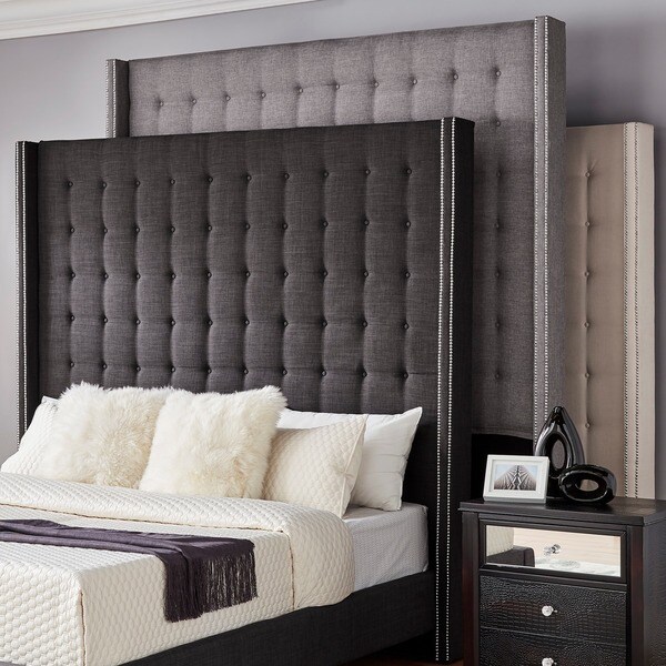 Marion Tall Tufted Wingback Headboard by iNSPIRE Q Bold - - 19511384