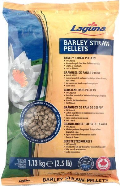 Laguna Barley Straw Pellets with Mesh Bag， 2.5-lb bag