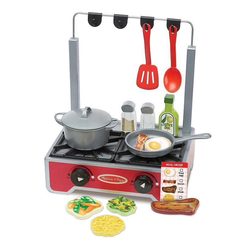 Melissa and Doug 17-pc. Deluxe Wooden Cooktop Set