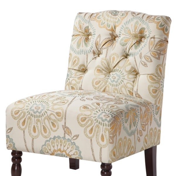 Madison Park Lina Tufted Armless Slipper Chair