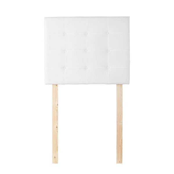 Villa Classic - Tufted - Plush College Dorm Headboard - White - - 28179533