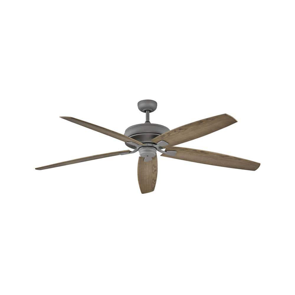 HINKLEY Tempest 70 in IndoorOutdoor Graphite Ceiling Fan with Wall Switch