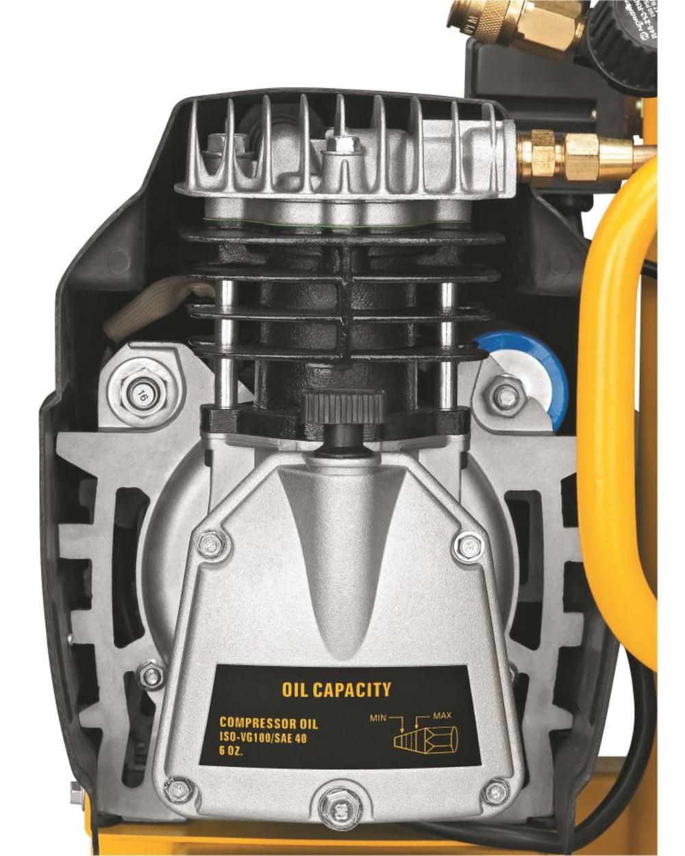 DEWALT HEAVY-DUTY CONTINUOUS 4 GALLON ELECTRIC HAND CARRY COMPRESSOR (D55151) ;