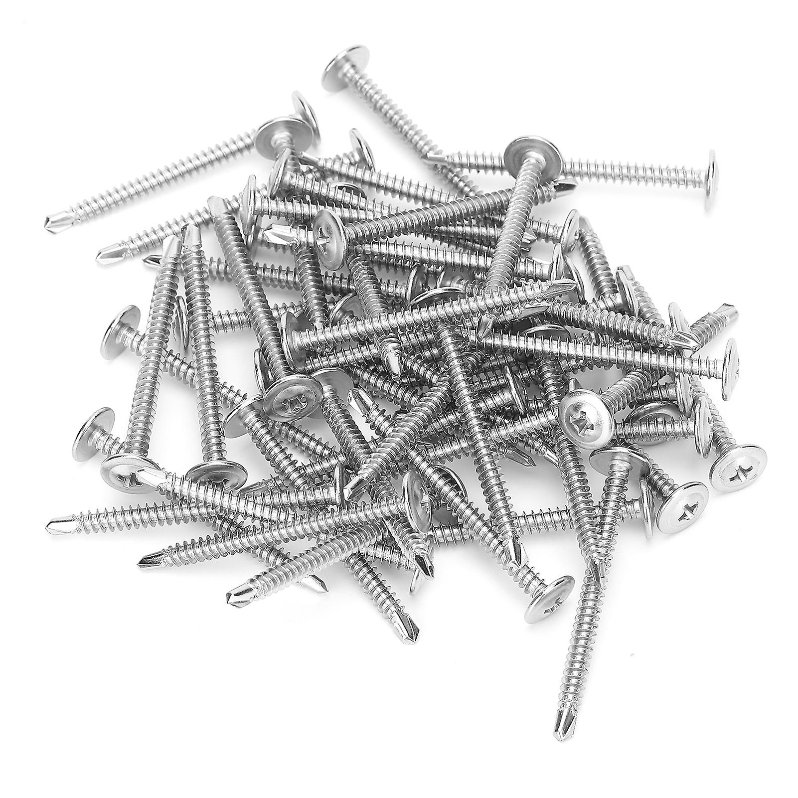 250pcs M4.2x45mm Cross Selftapping Screws Set 410 Stainless Steel Fastener Fittings