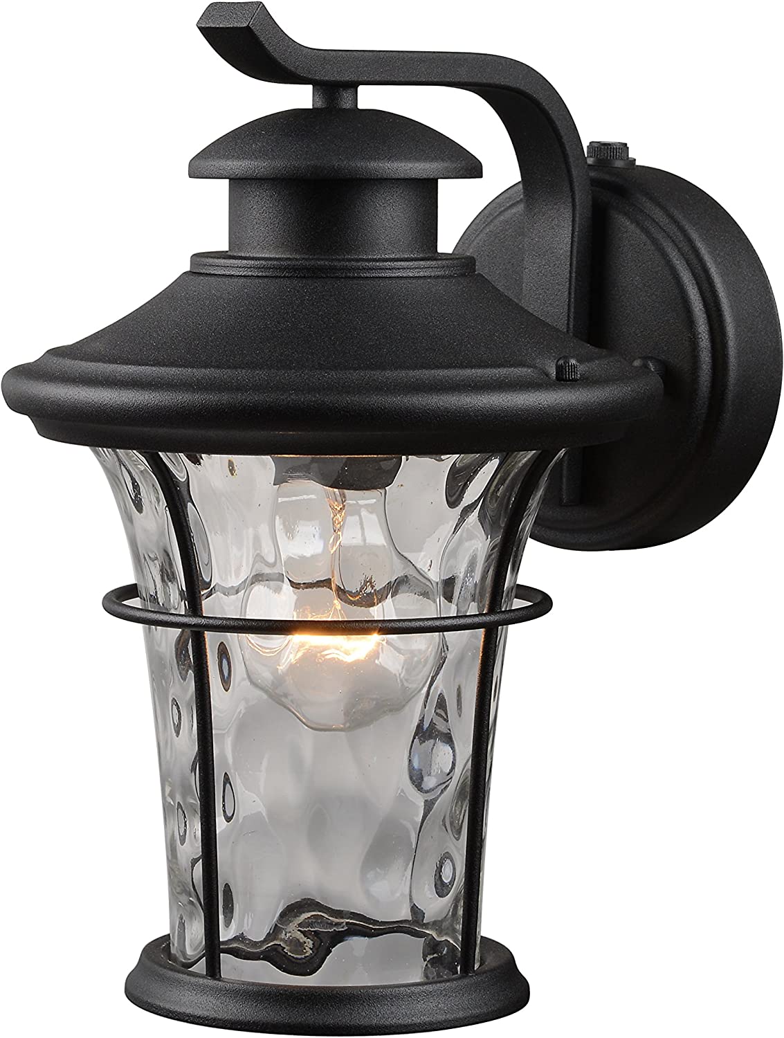 Hardware House Outdoor Water Glass Wall Lantern with Photo Cell