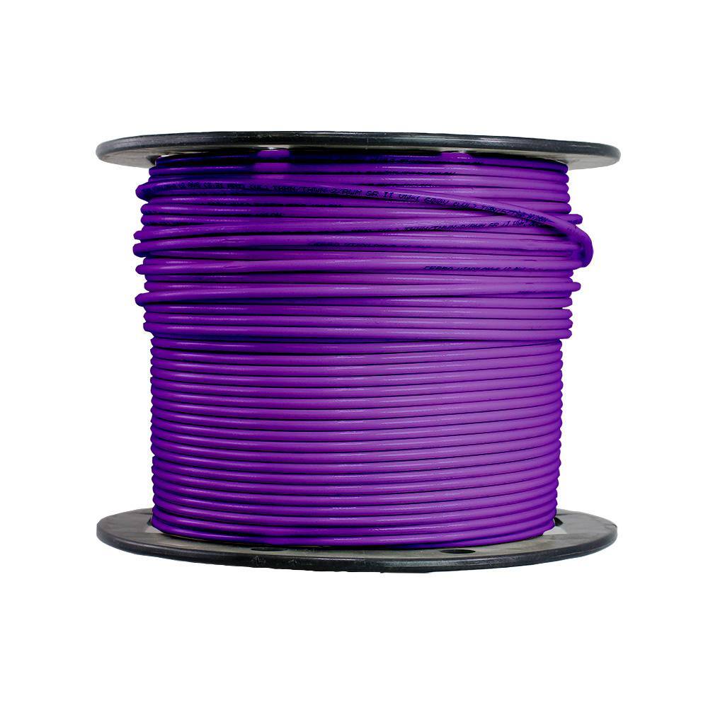 Cerrowire 500 ft. 12 Gauge Purple Solid Copper THHN Wire 112-1659J