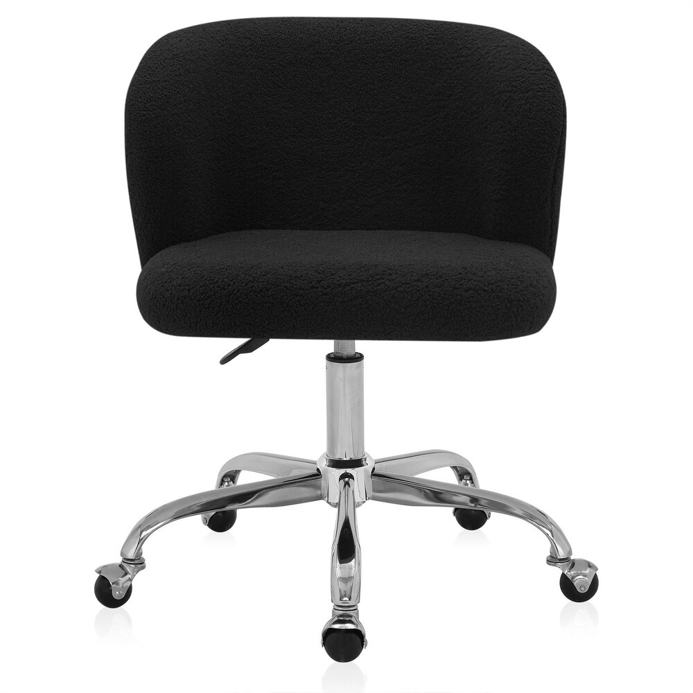 BELLEZE Aston Boucle Desk Chair Swivel Adjustable Height  8 Options