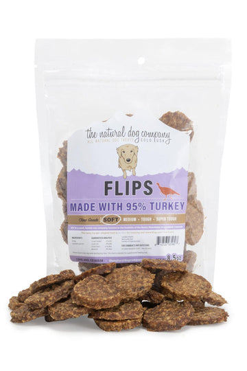 Natural Dog Co. Turkey Flips Dog Treats