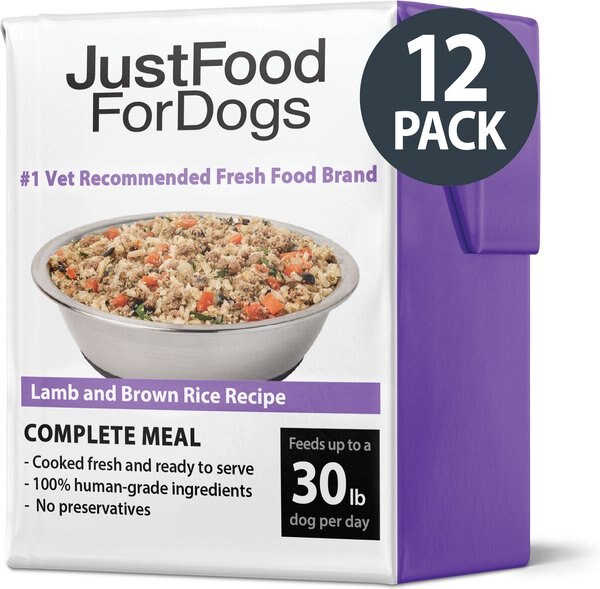 JustFoodForDogs PantryFresh Lamb and Brown Rice Recipe Fresh Dog Food