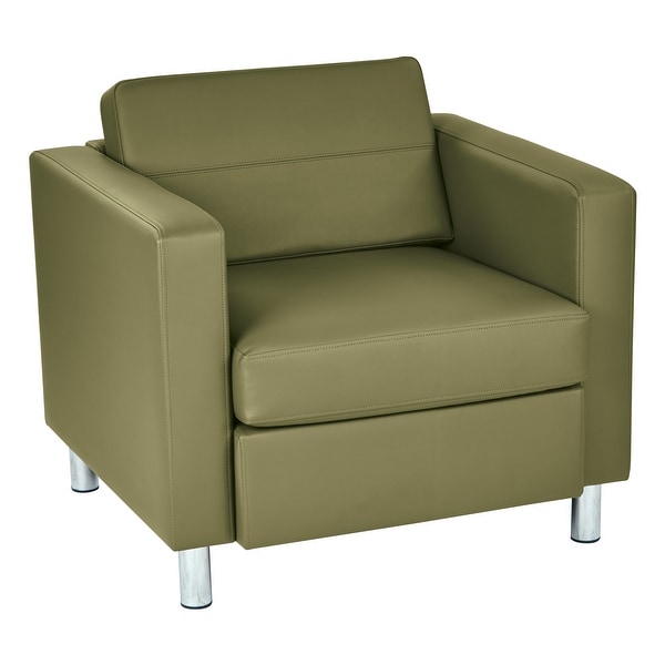 Pacific Arm Accent Chair with Chrome Legs