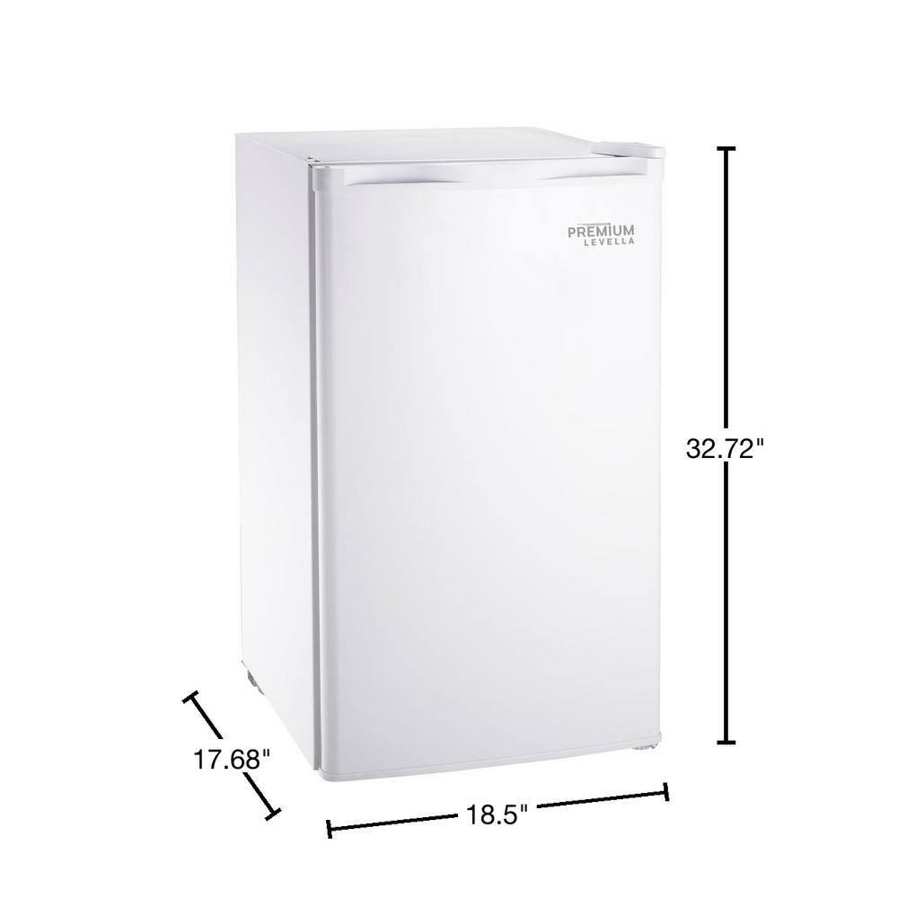 Premium LEVELLA 32 cu ft Mini Fridge in White without Freezer