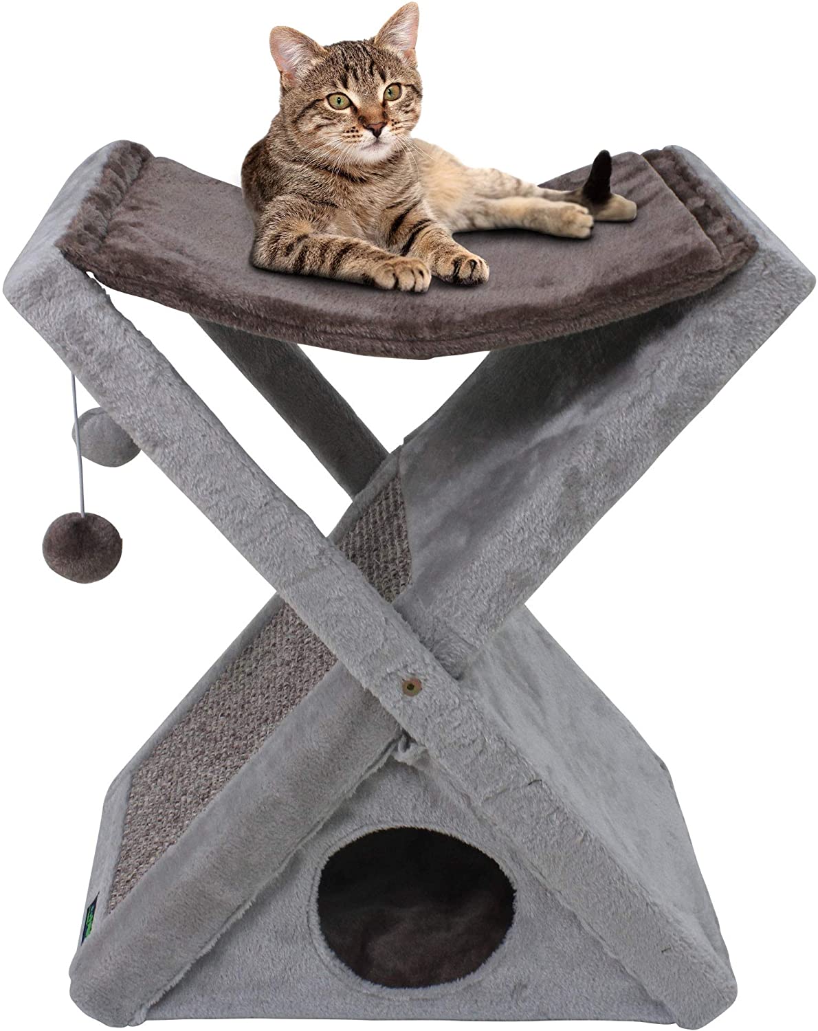 212 Main CCT-5120GR 20.3 in. Goopaws Cat Towerand#44; Gray