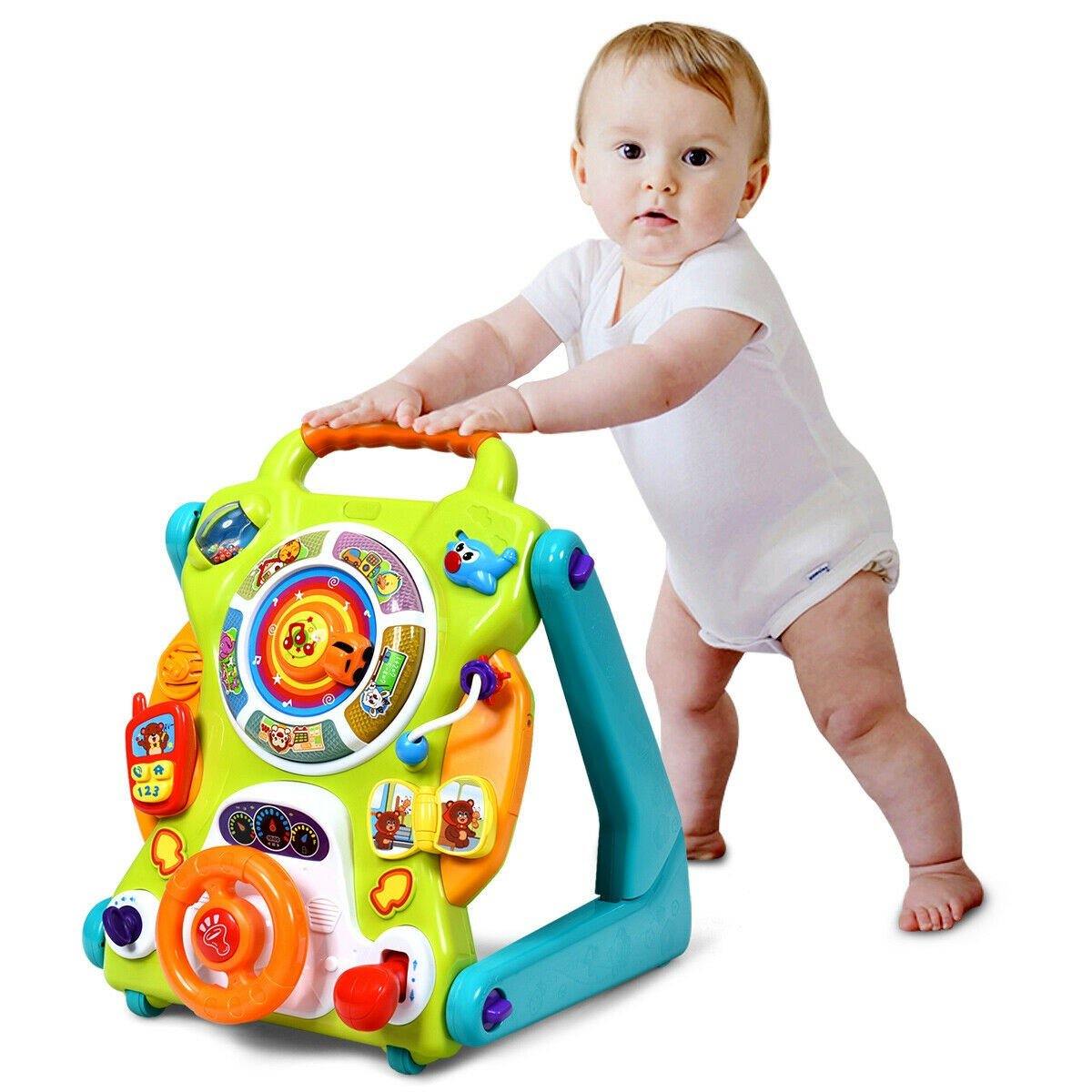 Sit-to-Stand Walker, 3 in 1 Baby Walker, Drawing Board