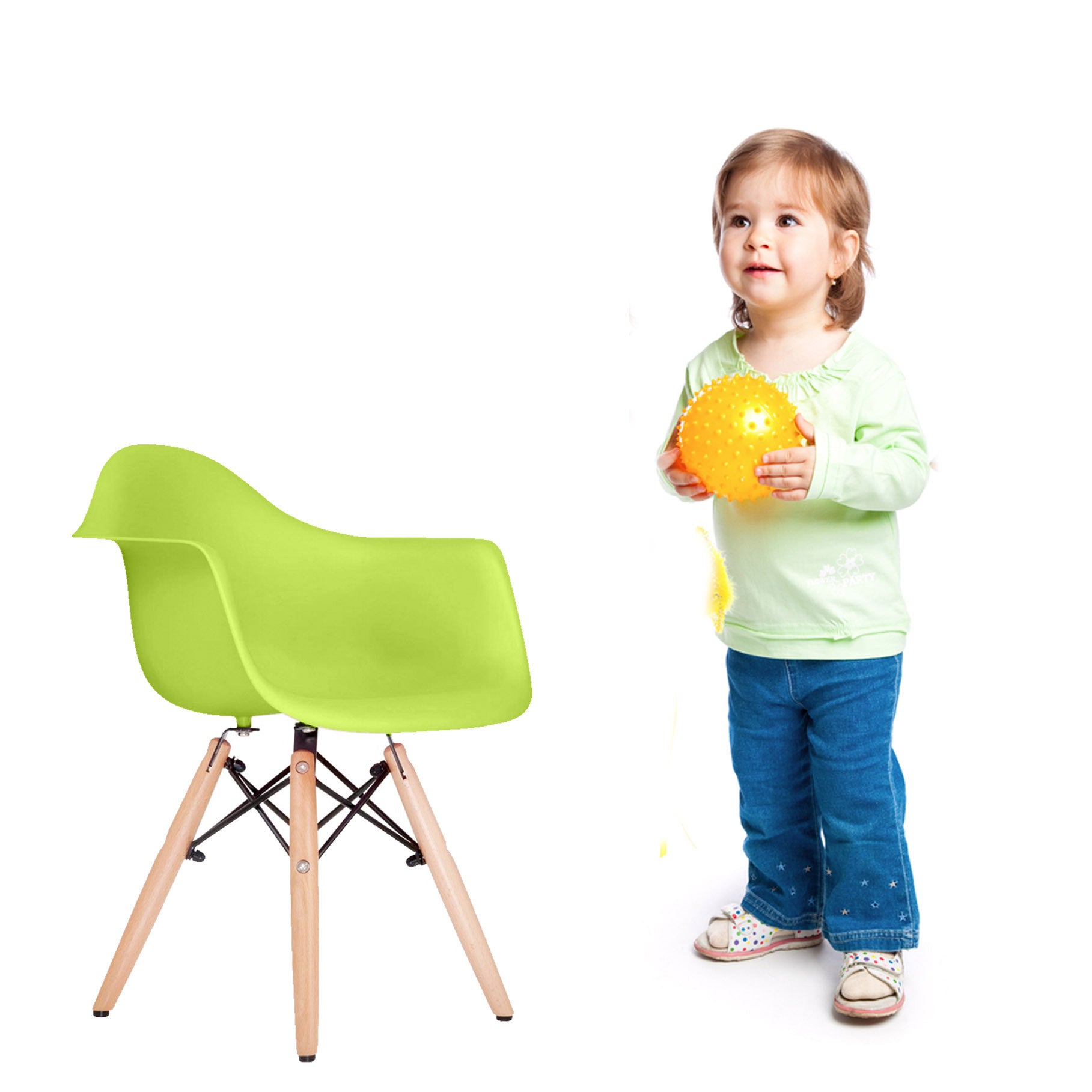 Kids Chair Plastic Pc-0117W-G