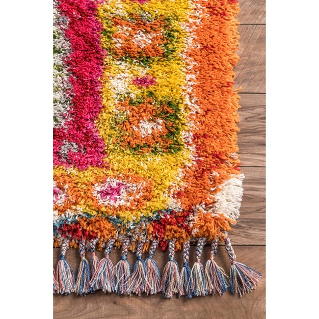 Nuloom Shania Medallion Shaggy Area Rug