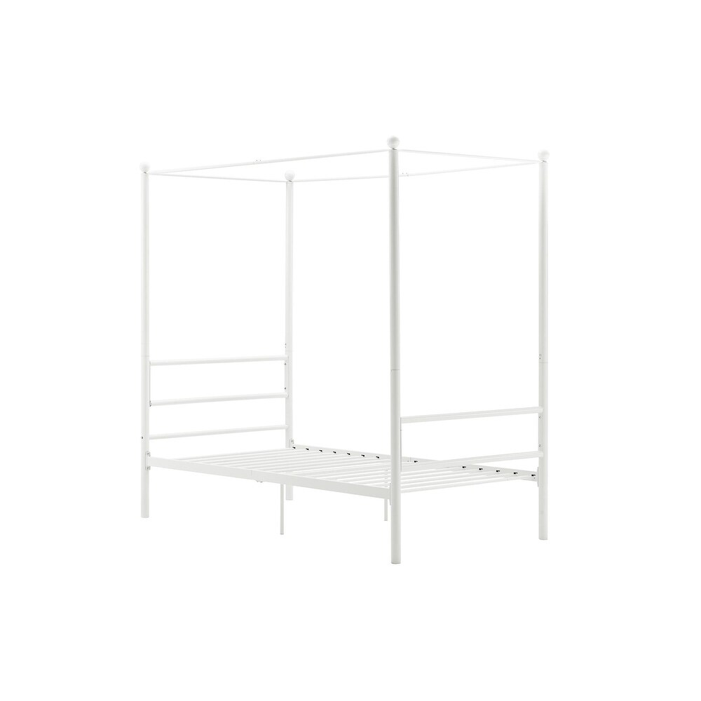 Avenue Greene Knox Four Post Metal Canopy Bed