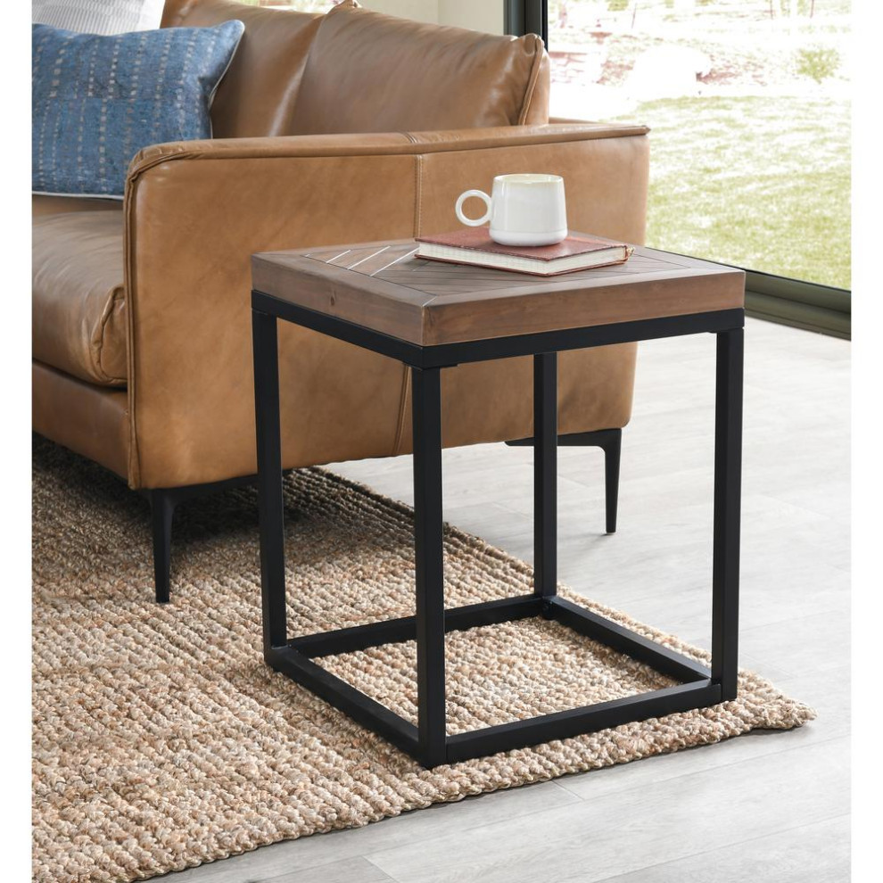 Chantel Square End Table   Industrial   Side Tables And End Tables   by BisonOffice  Houzz