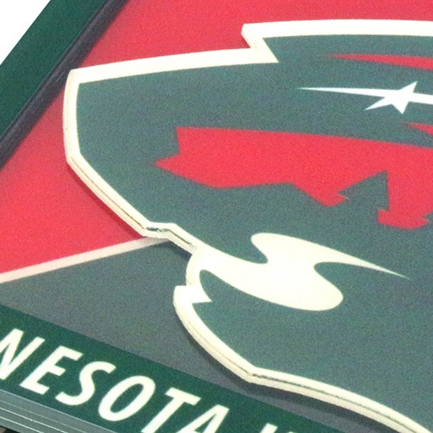 Nhl Minnesota Wild 3d Logo Series Coasters