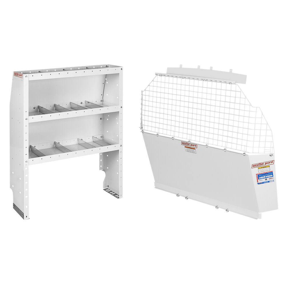 Commercial Shelving Package for Compact 2014 Ford Transit Connect Vans ;