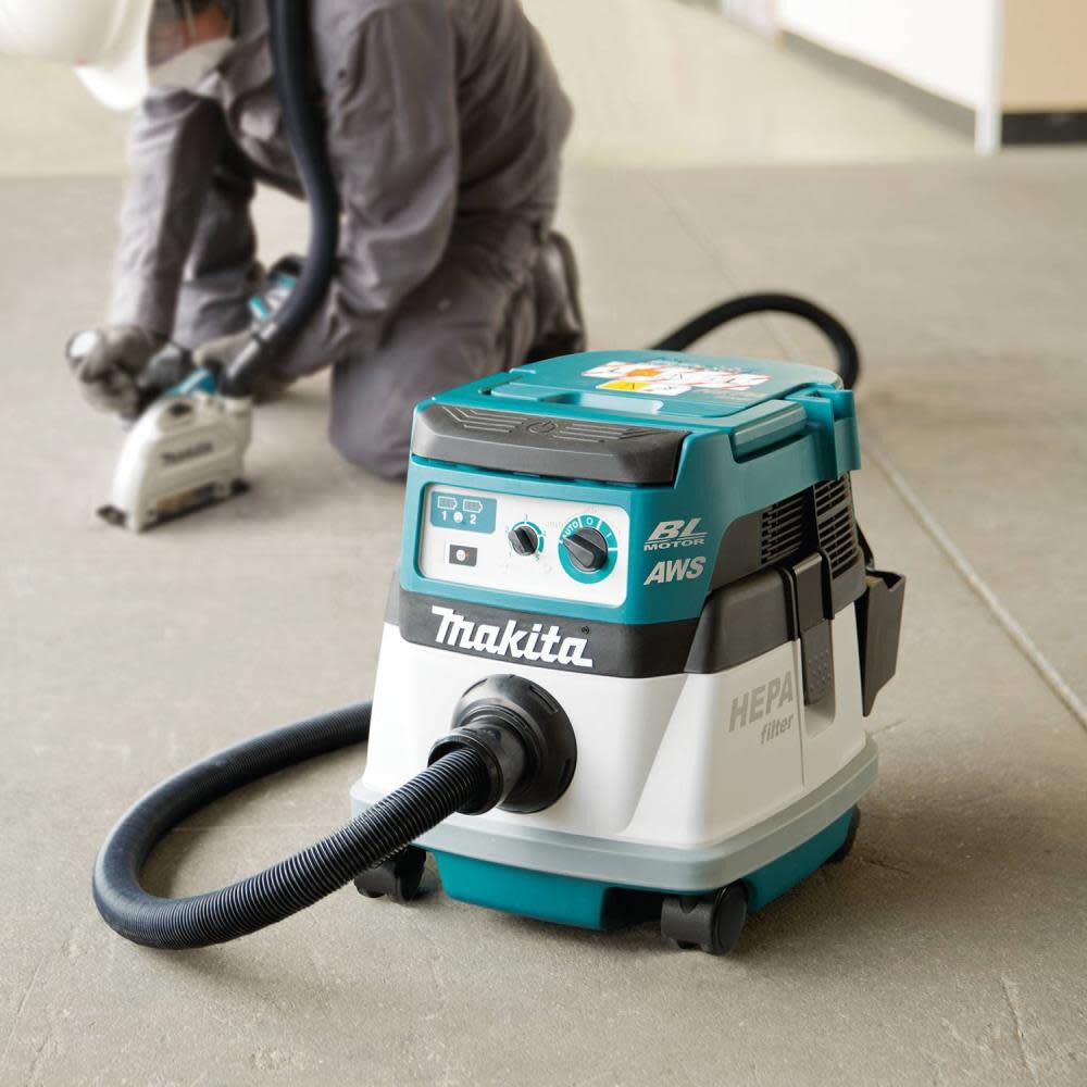 Makita 36V 18V X2 LXT 2.1 Gallon HEPA Dry Dust Extractor/Vacuum AWS Bare Tool XCV22ZU from Makita