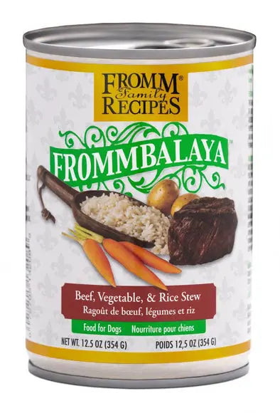 Fromm Frommbalaya Beef， Vegetable， and Rice Stew Canned Dog Food;