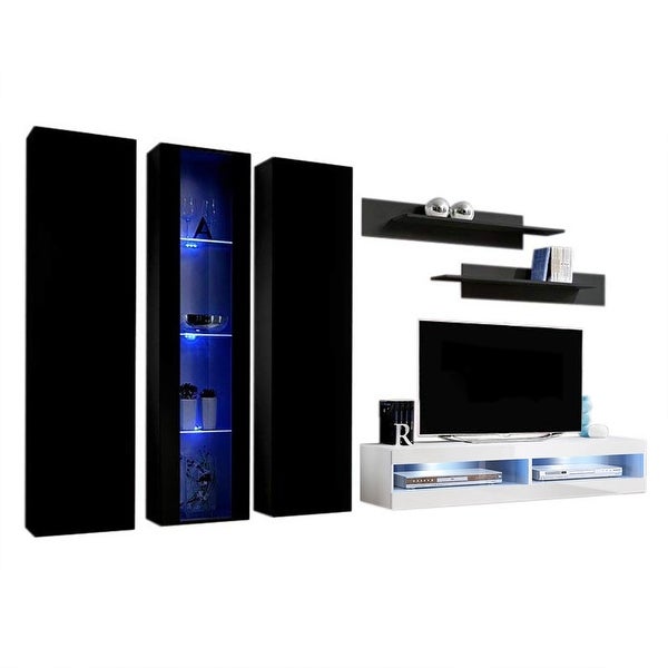 Fly C4 34TV Wall Mounted Floating Modern Entertainment Center