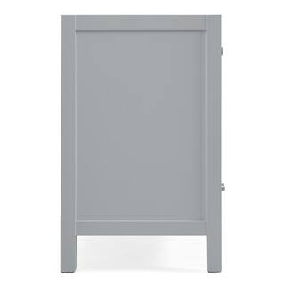 ARIEL Cambridge 60 in. W Vanity Cabinet Only in Grey A061D-BC-GRY