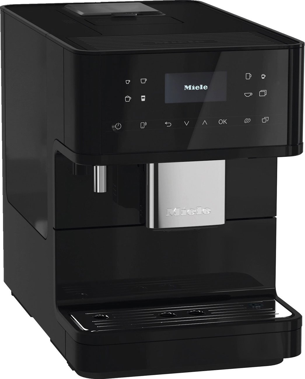 Miele CM 6160 MilkPerfection Obsidian Black Countertop Coffee Machine