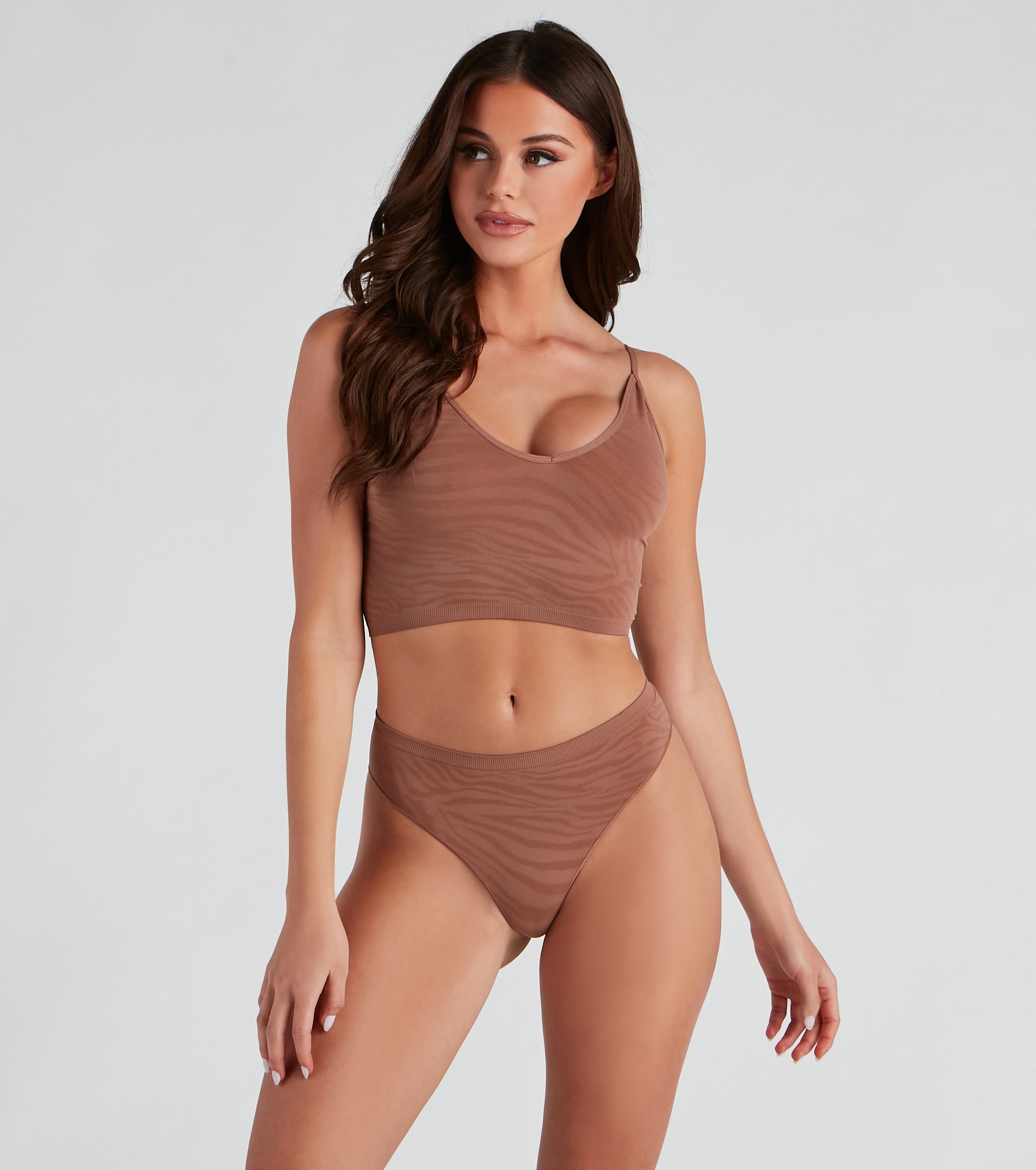 Seamless Bralette And Thong Set