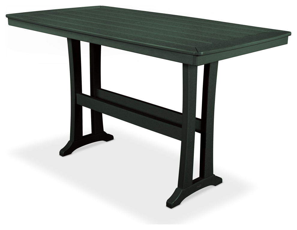 POLYWOOD Nautical Trestle 38 quotx 73 quotBar Table   Contemporary   Outdoor Pub And Bistro Tables   by POLYWOOD  Houzz