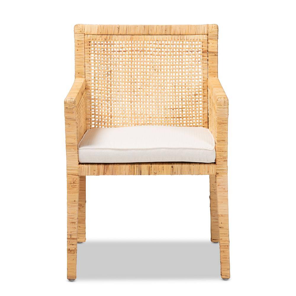 bali  pari Karis Natural and White Dining Chair 185-11869-HD