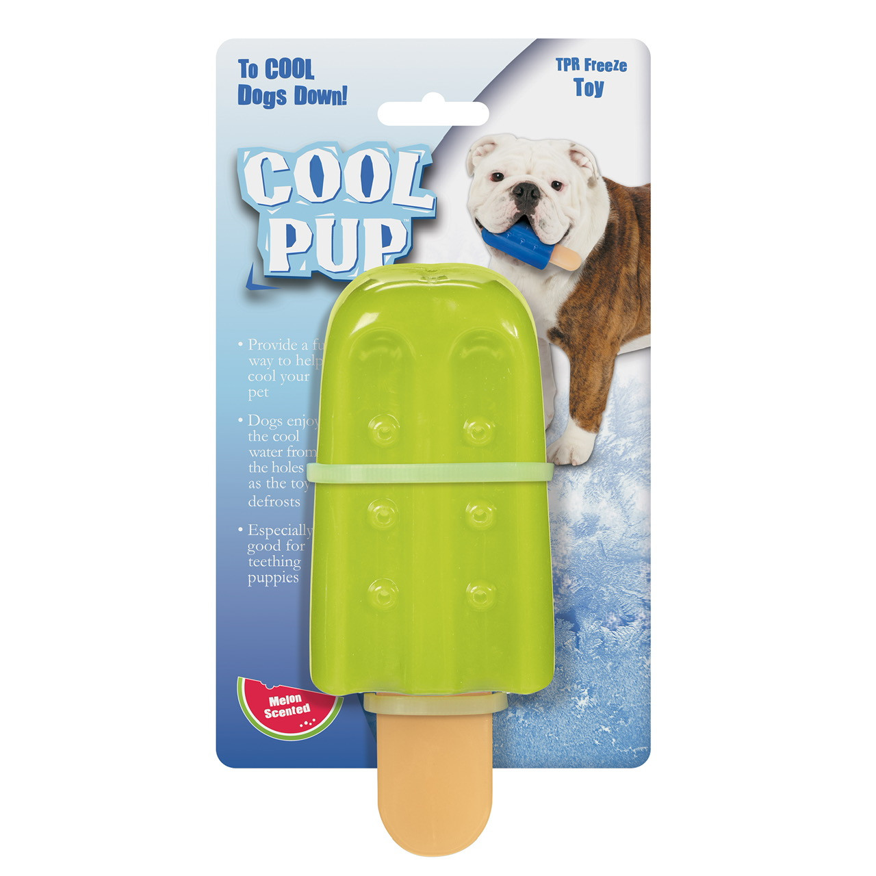 Cool Pup Large Popsicle Green Dog Toy