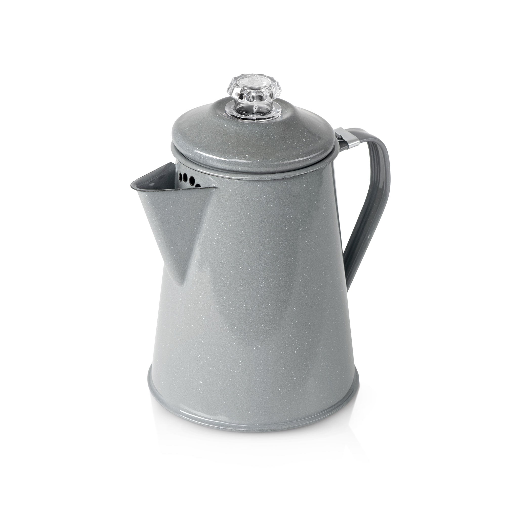 2 qt. Enamelware Percolator Coffee Pot – Classic Stovetop Coffee Maker for Rich, Bold Brews