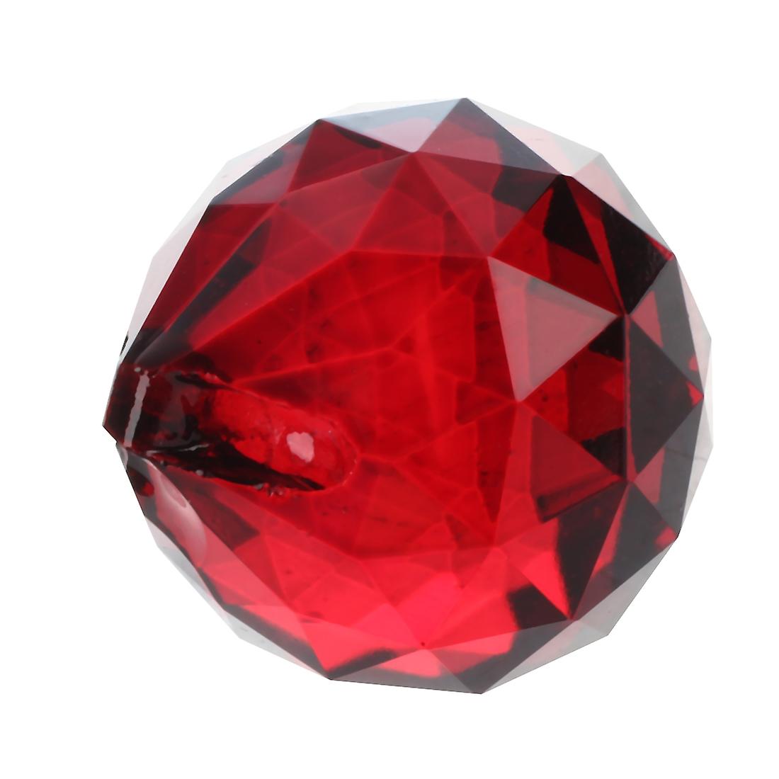 30mm Red Crystal Ball Prisms