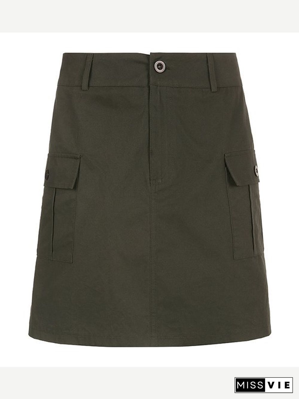 Vintage Y2K Mid Cargo Skirt