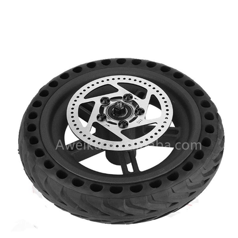 8.5inch Rear Solid Tire with Wheel Hub Disc Brake  Scooter Back Tyre for Xiaomi M365 Electric Scooter